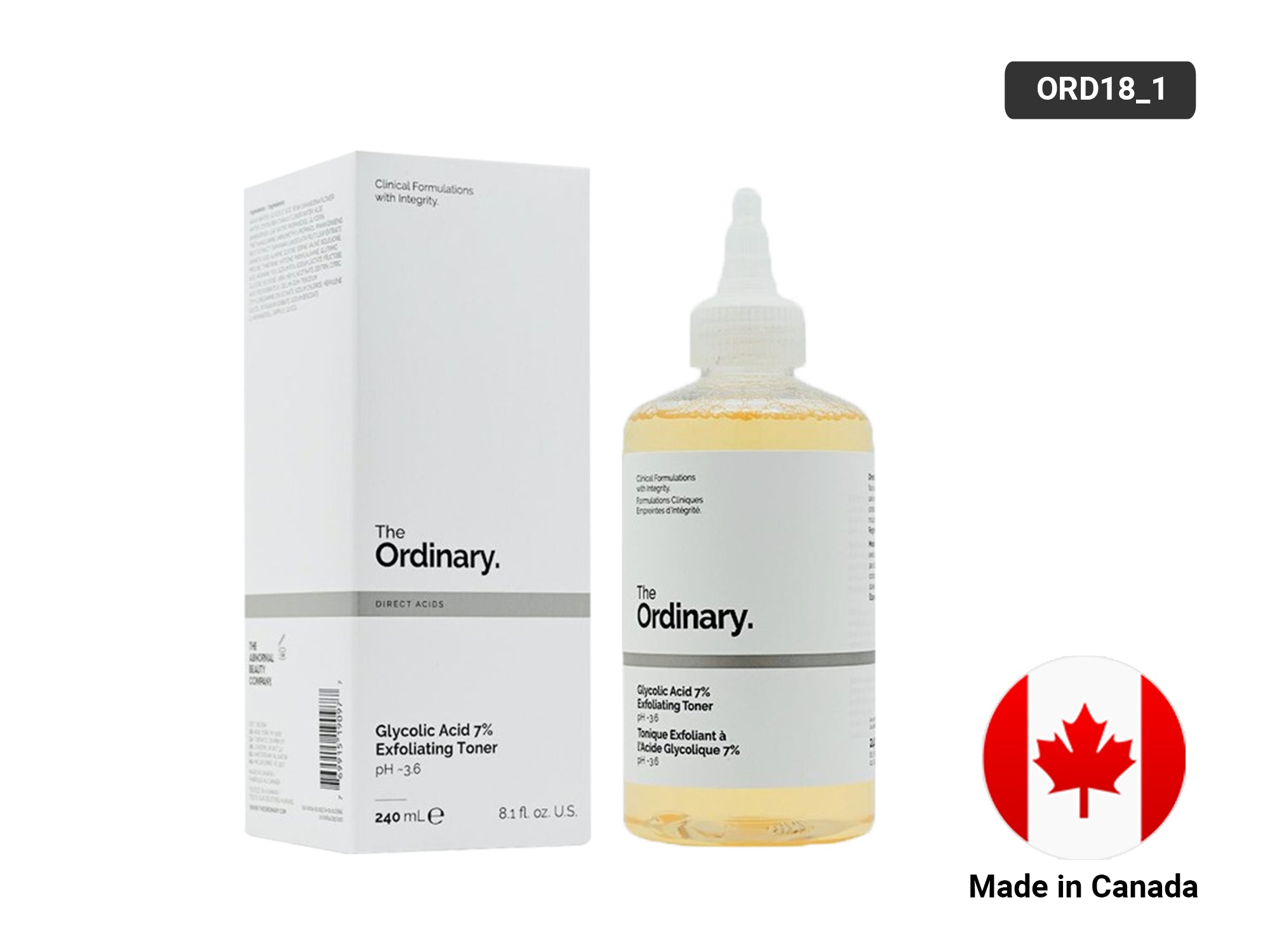 The Ordinary Glycolic Acid 7% Toning Solution 240ml - Canada in Sri Lanka